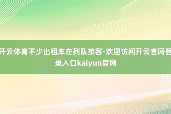 开云体育不少出租车在列队接客-欢迎访问开云官网登录入口kaiyun官网